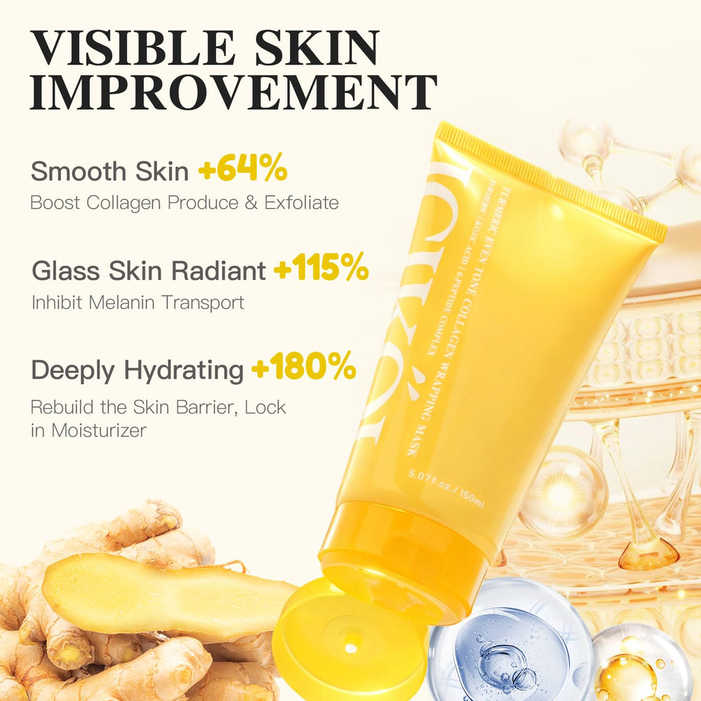 ICIKOL easy peel-off mask with hygienic brush for overnight care.