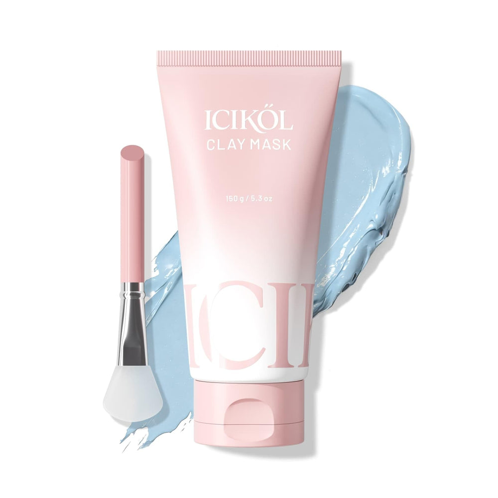 ICIKOL mascarilla arcilla azul frente: limpieza profunda y poros más limpios.