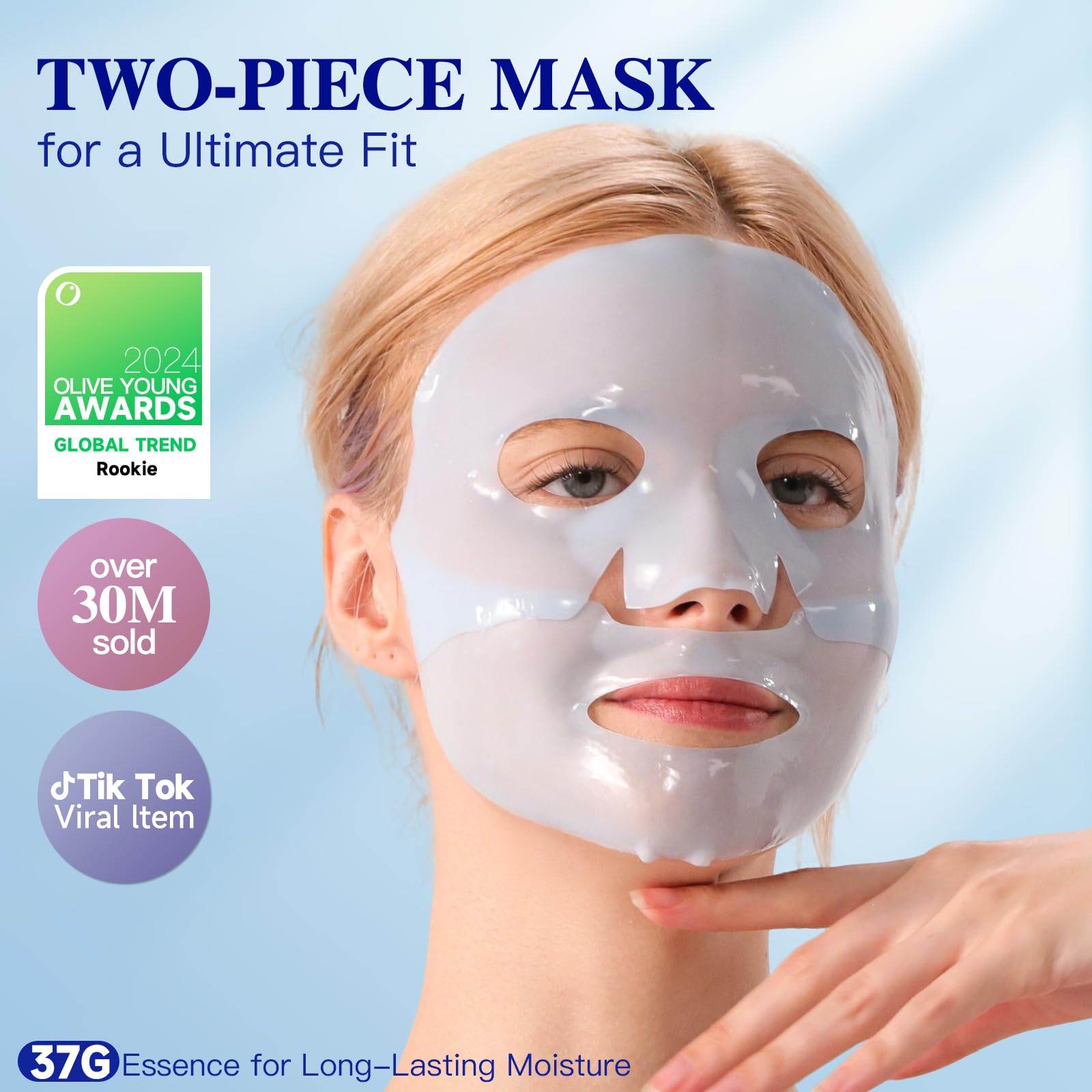 ICIKOL mask turns clear in 3 hours signaling nutrient absorption.