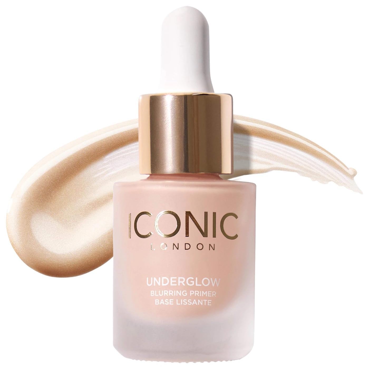 ICONIC LONDON Underglow Blurring Primer en frasco de vidrio, acabado suave
