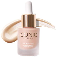 ICONIC LONDON Underglow Blurring Primer en frasco de vidrio, acabado suave