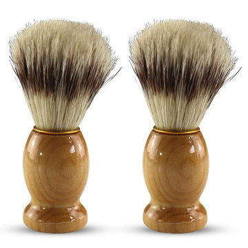 Iconikal cepillo de afeitar con pelo de tejón y mango de madera para un afeitado clásico.
