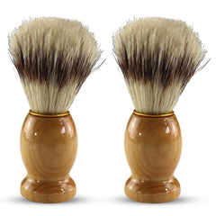 Iconikal cepillo de afeitar con pelo de tejón y mango de madera para un afeitado clásico.