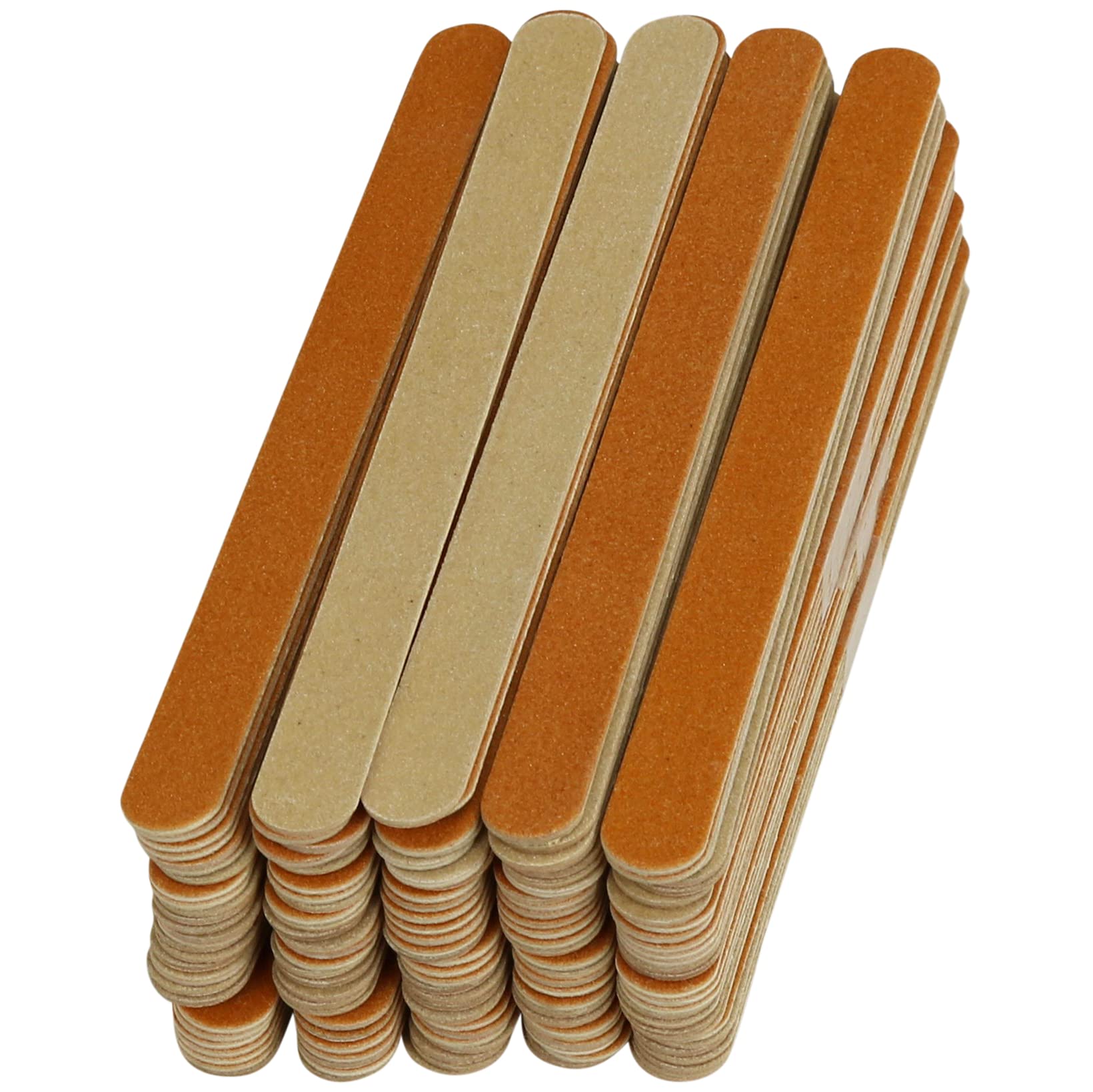 Iconikal lima uñas de madera de 5 pulgadas, 140 unidades, ideal para manicura en casa.