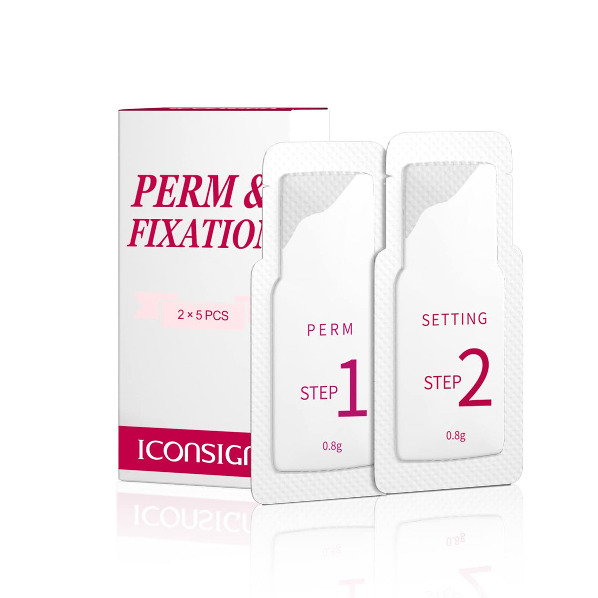 ICONSIGN kit de levantamiento de pestañas con sachets higiénicas para cada paso.