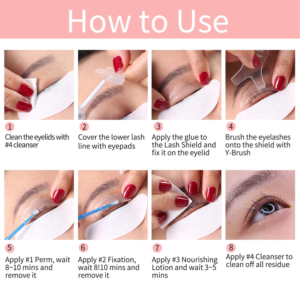 ICONSIGN Lash Lift 2026 — Cils courbés visibles après la pose pour un look ouvert.