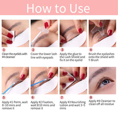 ICONSIGN Lash Lift 2026 — Cils courbés visibles après la pose pour un look ouvert.