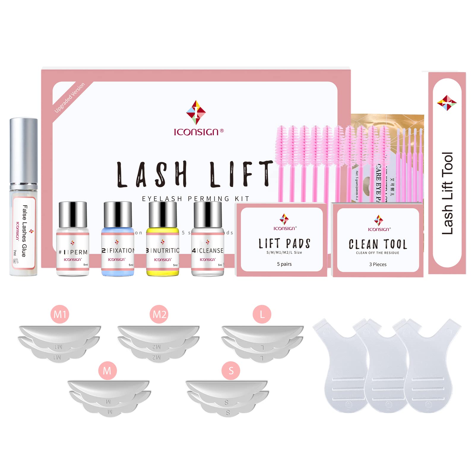 ICONSIGN Lash Lift 2026 — Colle blanche améliorée pour une adhérence fiable et une application fluide.