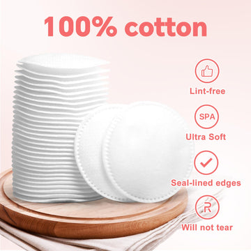 ICOTLE discos desmaquillantes, diseño de dos caras para limpieza suave y exfoliación ligera.