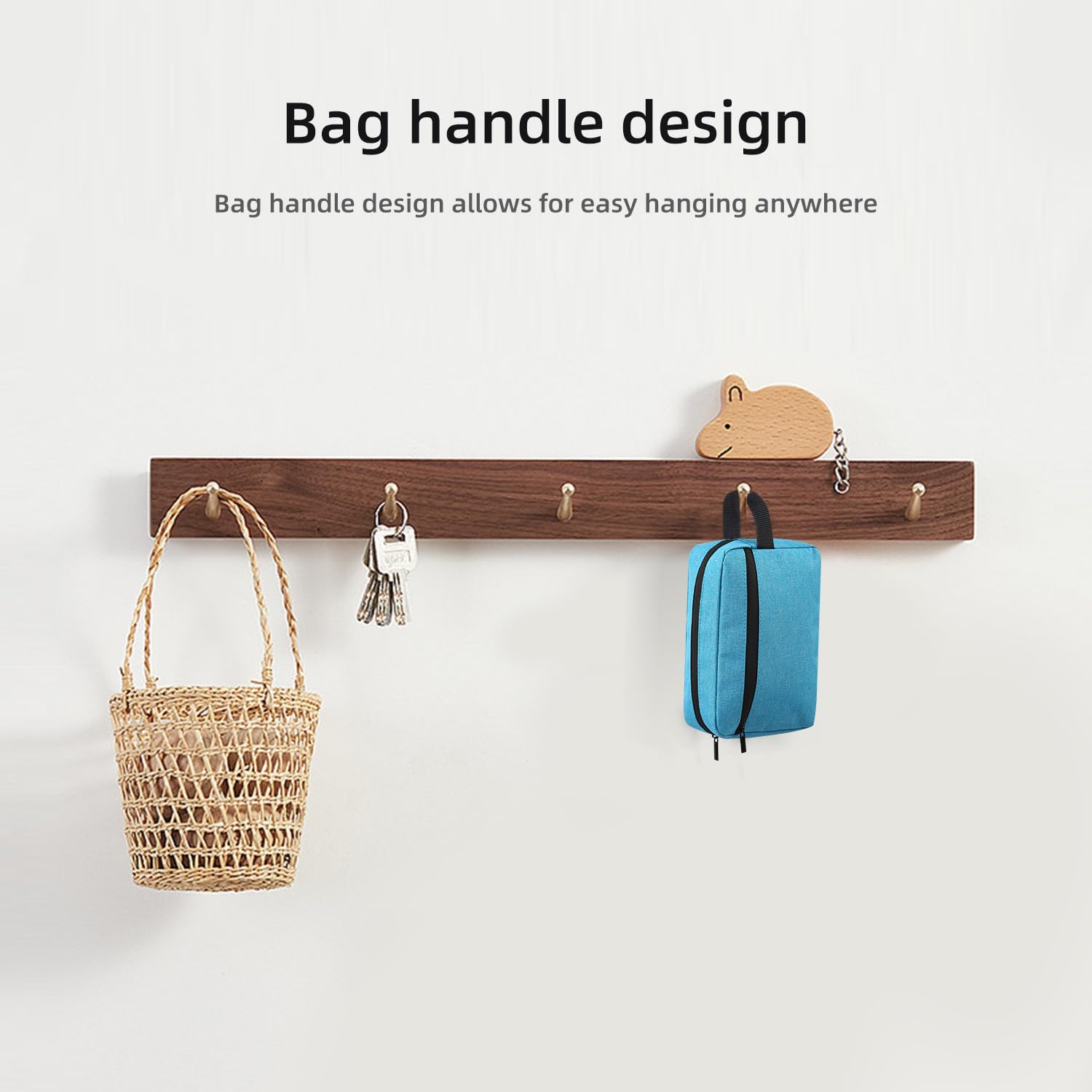 Icramsy bolso de aseo azul lago, disponible en colores variados para combinar.