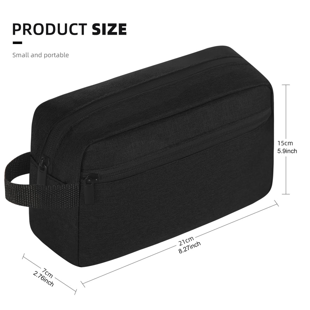 Icramsy neceser de viaje, capacidad grande, interior espacioso para artículos esenciales.