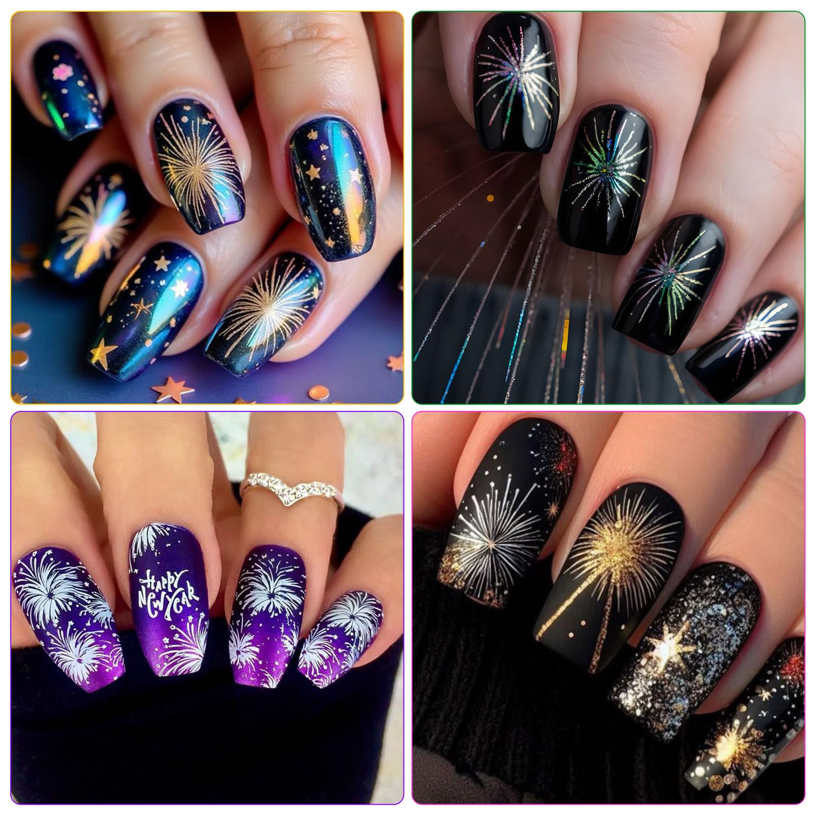 IDDFEVE detalles uñas brillo dorado, acabado brillante para un aspecto pulido