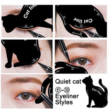 IDDFEVE dos moldes gato para estilos variados y creativos.
