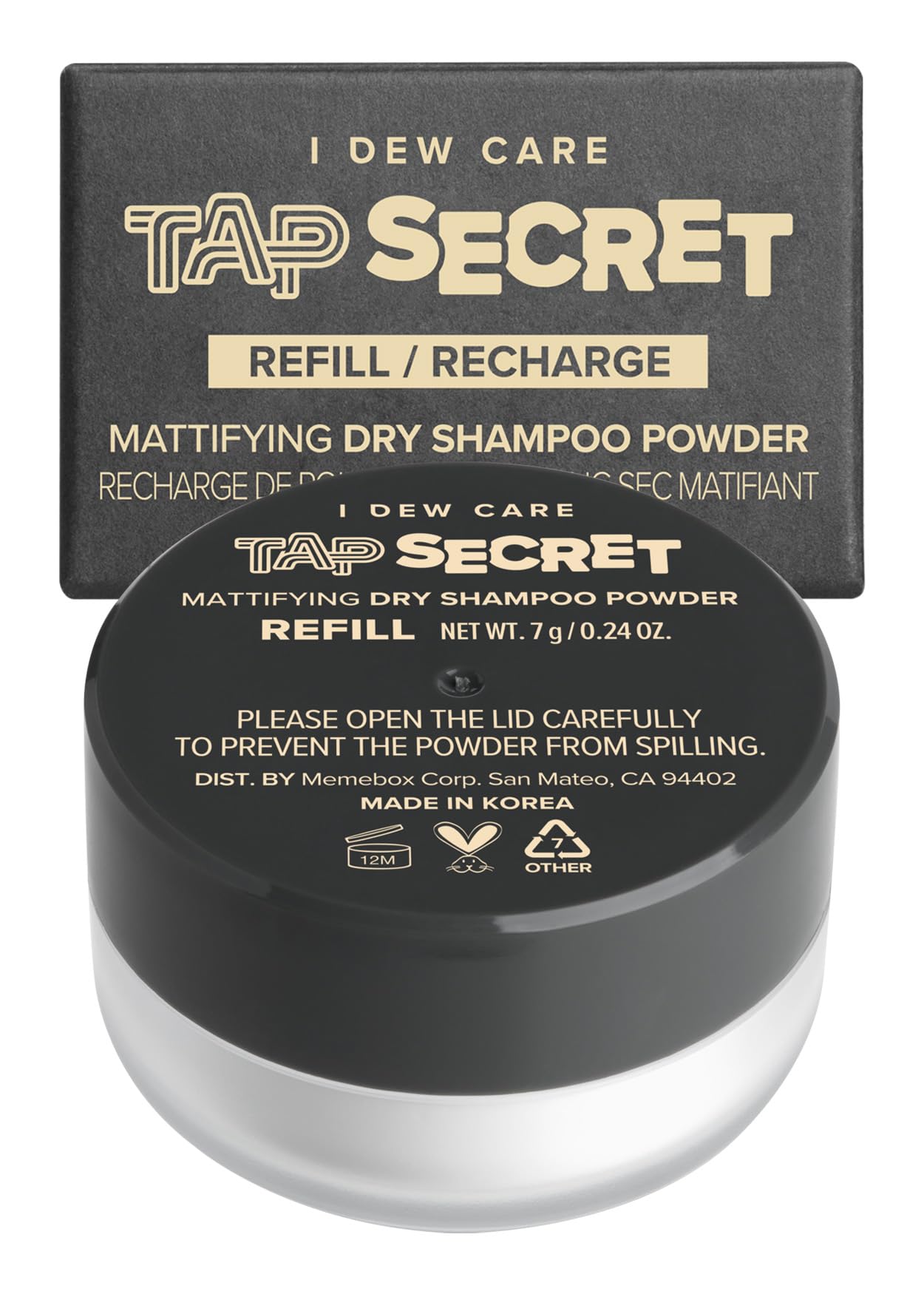 I DEW CARE Tap Secret Polvo seco ultrafino sin benceno para refrescar el cabello
