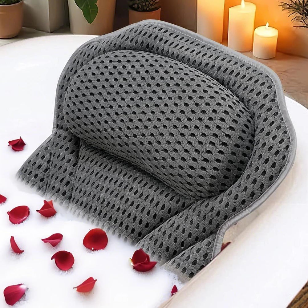 Idle Hippo oreiller bain maillage 4D en maille d'air offre douceur et séchage rapide.