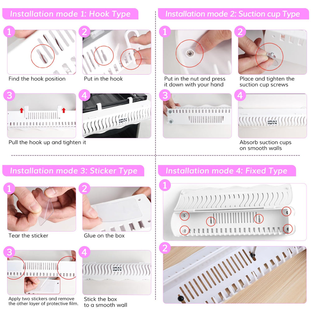 IDN Beauty solución práctica para planchado, secado y almacenamiento sin problemas.