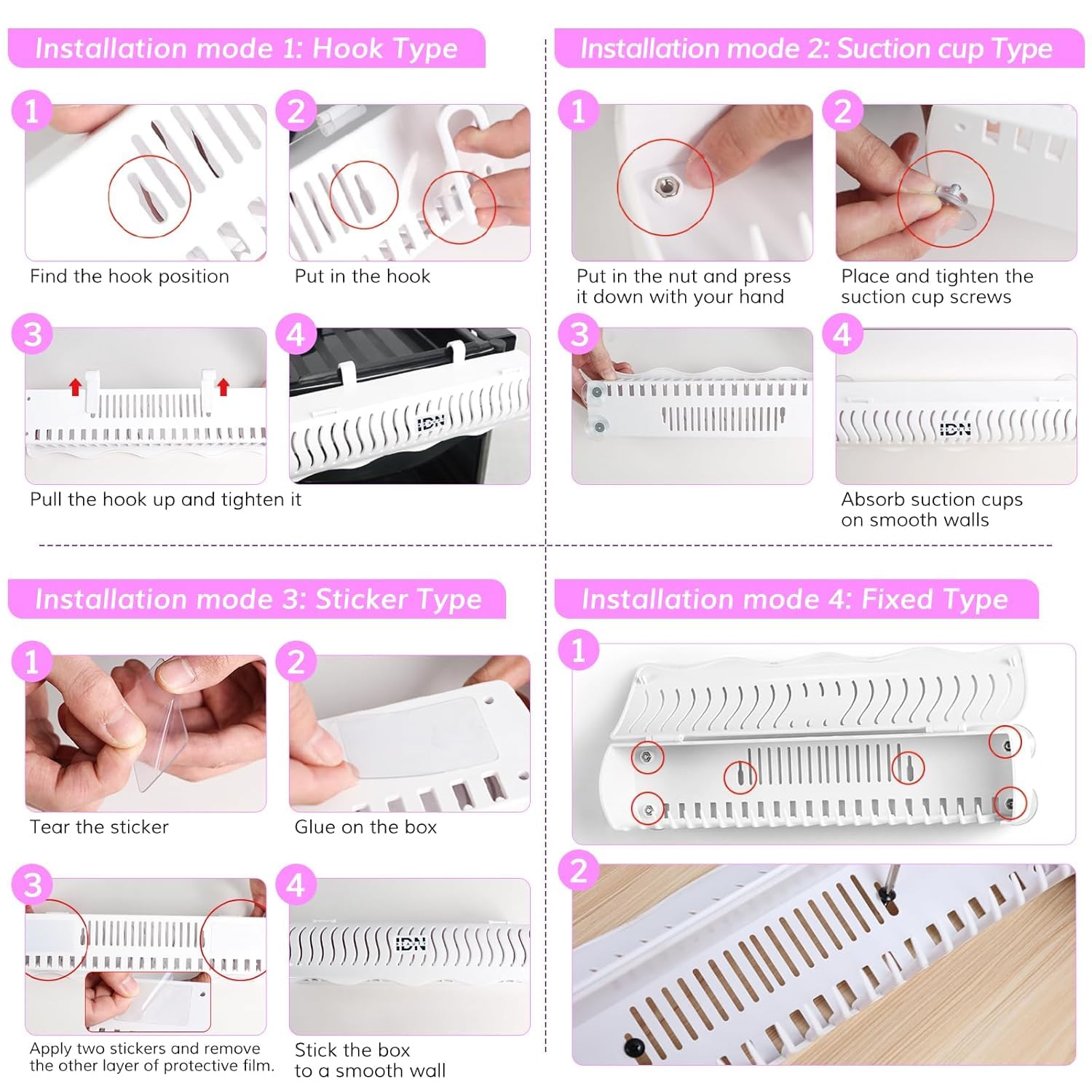 IDN BEAUTY uso fácil de instalar y retirar, manos libres para peinados