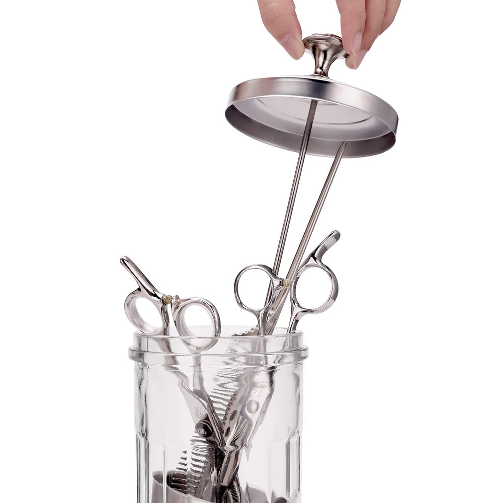 IEBARBER Jarra esterilizador desinfectante capacidad 1500ml para uso diario.