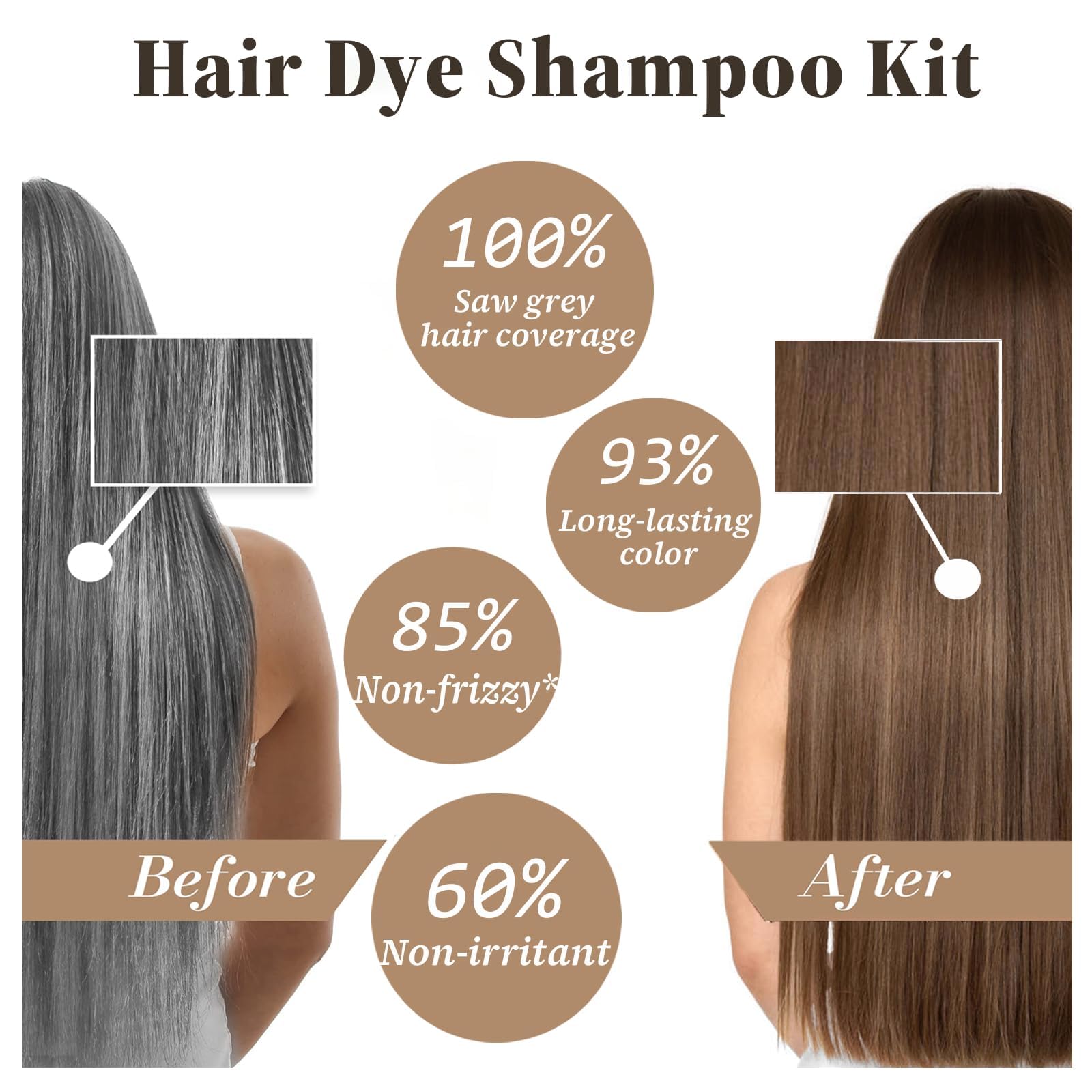 iemokoda light brown hair dye shampoo lather on hair during color