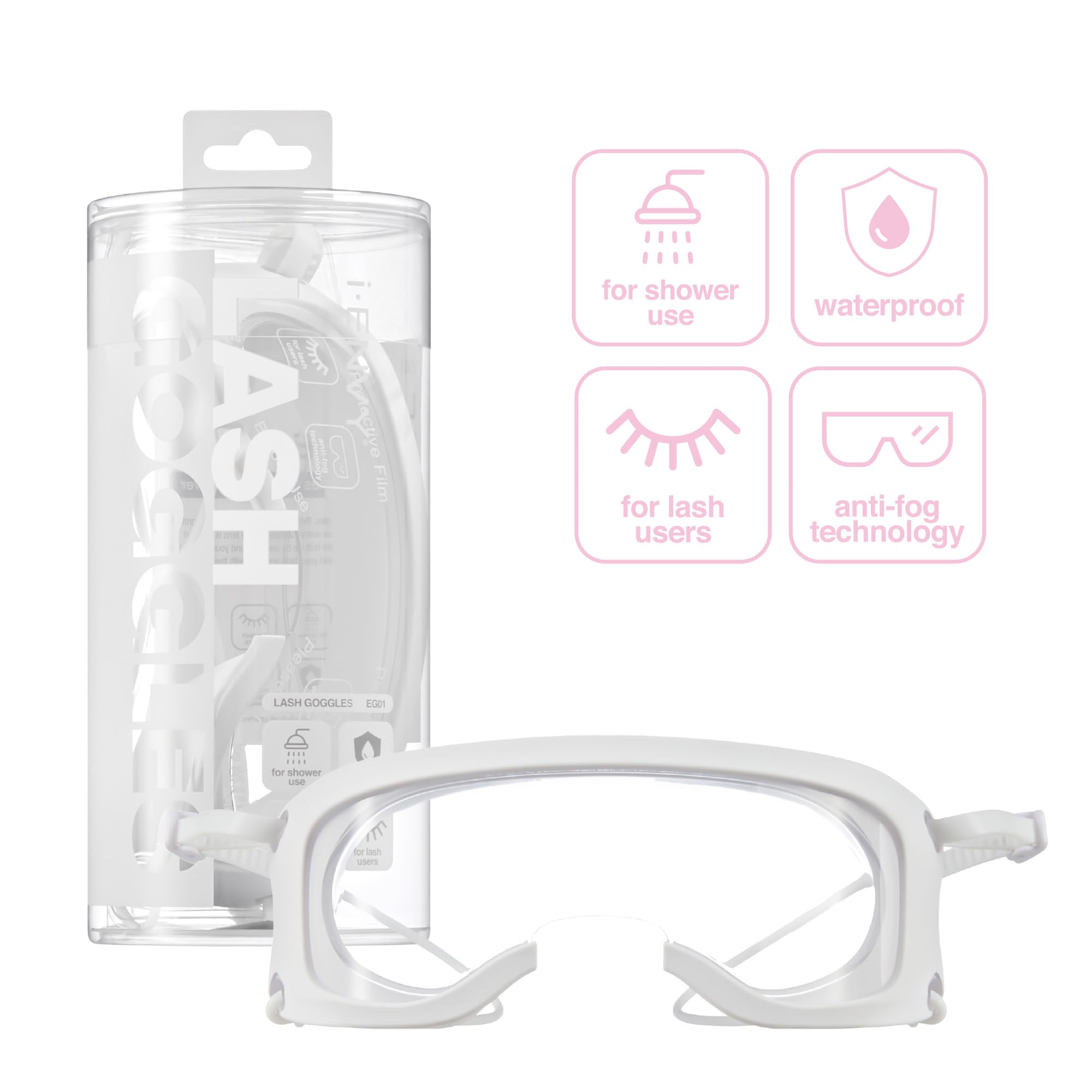 i•ENVY Lash Guard con correa ajustable para la oreja ofrece un ajuste cómodo