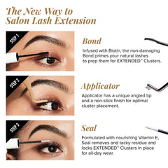 i•ENVY microfibers placed under lashes for a lighter, natural enhancement.