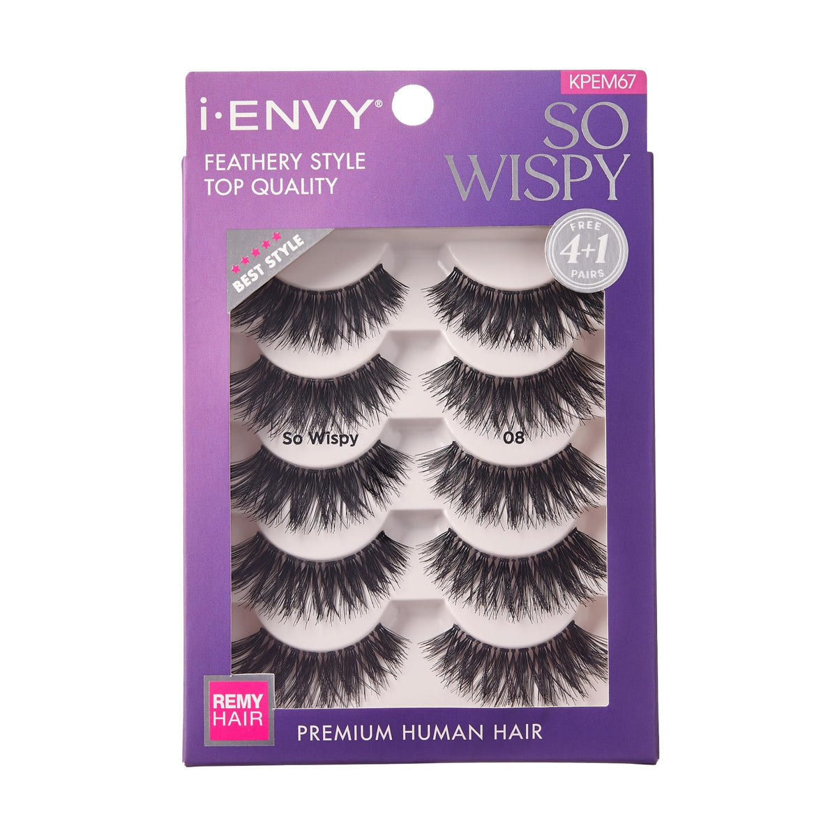 i•ENVY pestañas 5 pares pack para uso diario con look natural