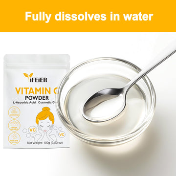 iFEiER Vitamina C Polvo con cucharita medidora incluida