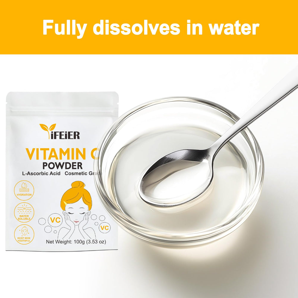 iFEiER Vitamina C Polvo con cucharita medidora incluida