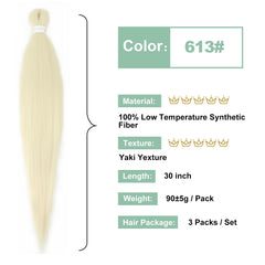 IIFLYDSFA Textura Yaki en cabello preestirado, aspecto natural y ligero.