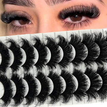 IFSOWDRA pestañas visón abundantes 25mm en pack, volumen suave para look natural.