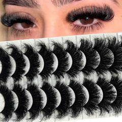 IFSOWDRA pestañas visón abundantes 25mm en pack, volumen suave para look natural.