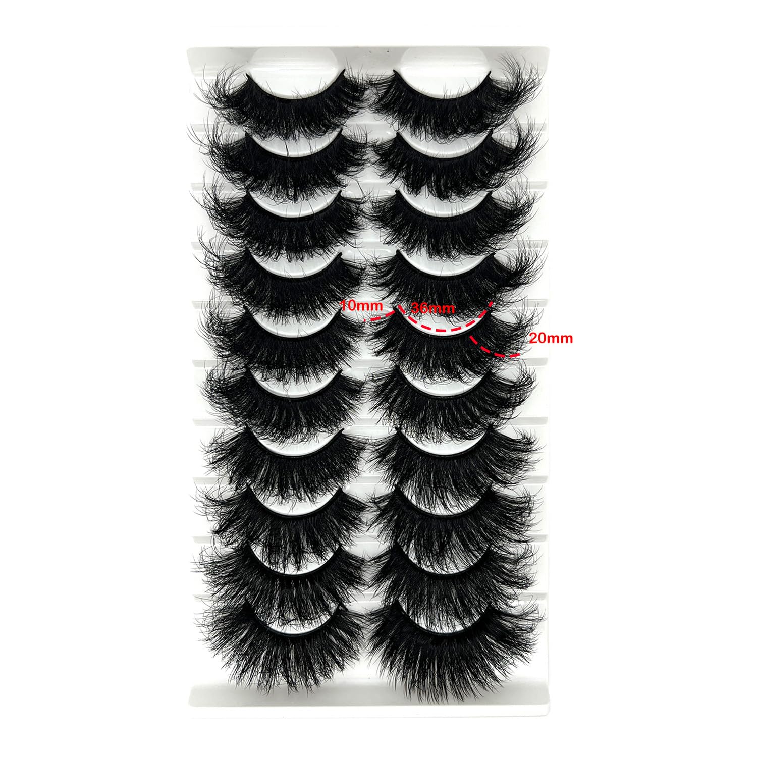 IFSOWDRA pestañas para ocasiones especiales 25mm, realzan la mirada.