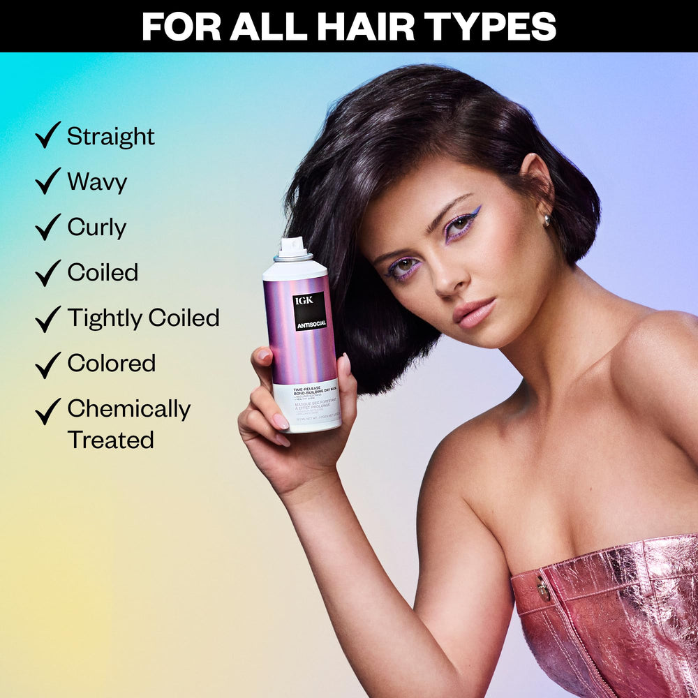 IGK Antisocial uso nocturno para cabello suave al despertar