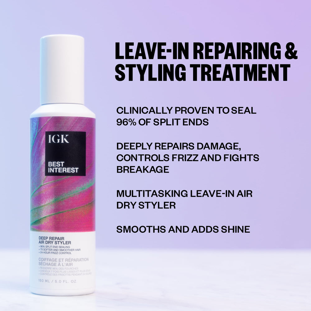 IGK Best Interest - crème sur la main, texture prête à l'emploi