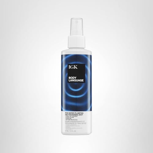 IGK Body Language protección térmica a 450°F para peinado seguro