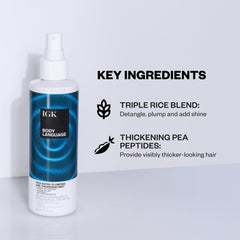 IGK Body Language muestra volumen dinámico en cabello fino