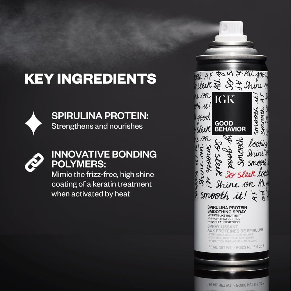 IGK GOOD BEHAVIOR demuestra control del frizz y brillo tras uso