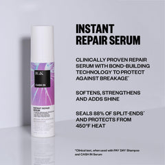 IGK CASH IN serum, protección de calor hasta 450 °F para peinado.