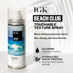 IGK Club Playa: control de fijación ligero para peinados