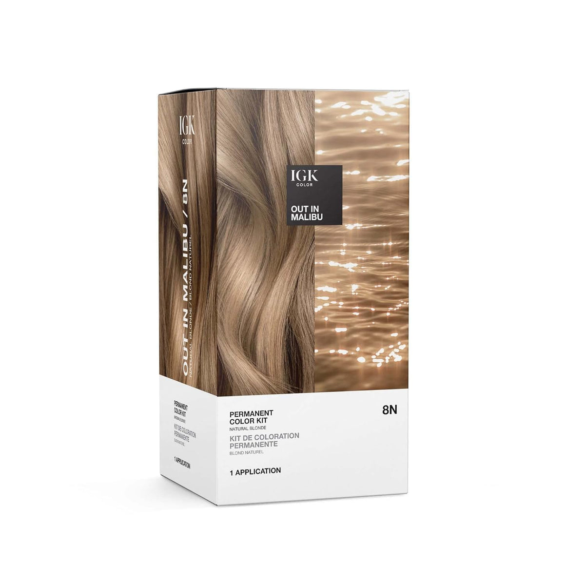 IGK Kit couleur: bouteille prête pour une application précise et professionnelle.