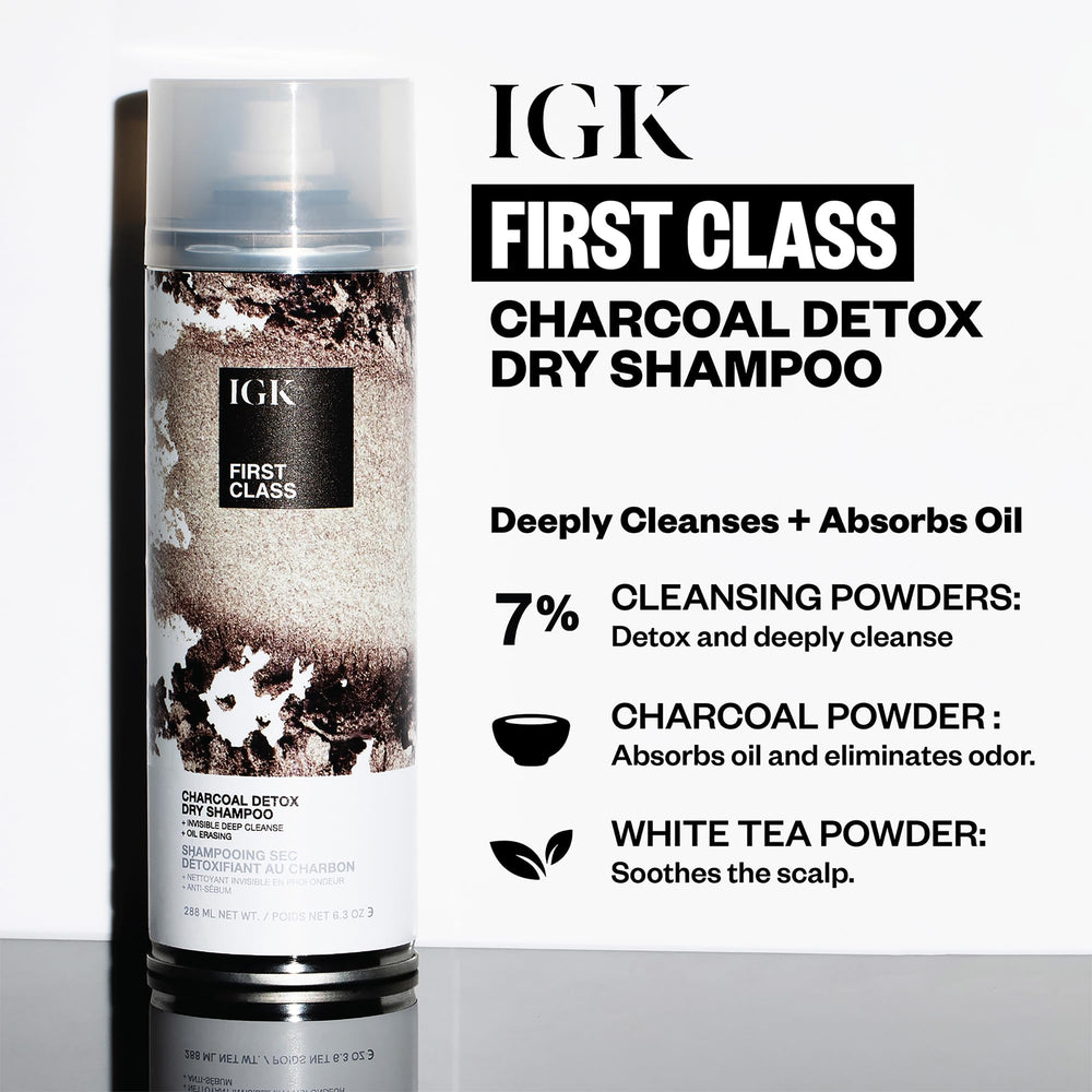IGK FIRST CLASS Champú detoxificante: espuma cremosa facilita la aplicación