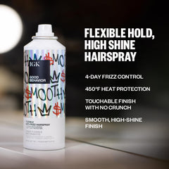 IGK Good Behavior Hairspray con aplicador para aplicación precisa y cómoda