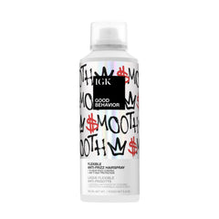 IGK Good Behavior Hairspray botella con rociador para un acabado suave y flexible