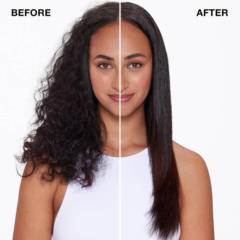 IGK Good Behavior Smoothing Spray, visual de acabado keratina ligero y sin peso.