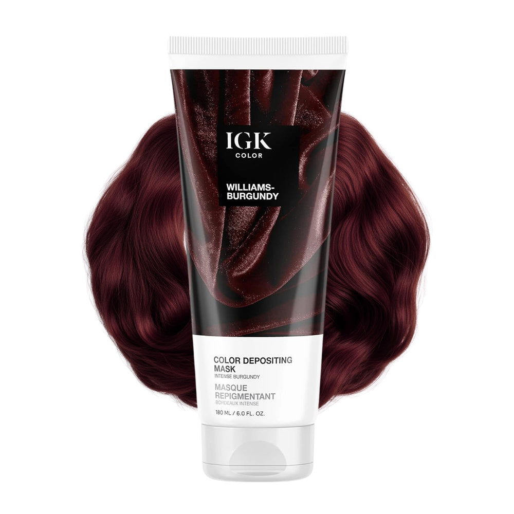 IGK Hair Gloss Toner flacon couleur bordeaux intense pour reflets riches