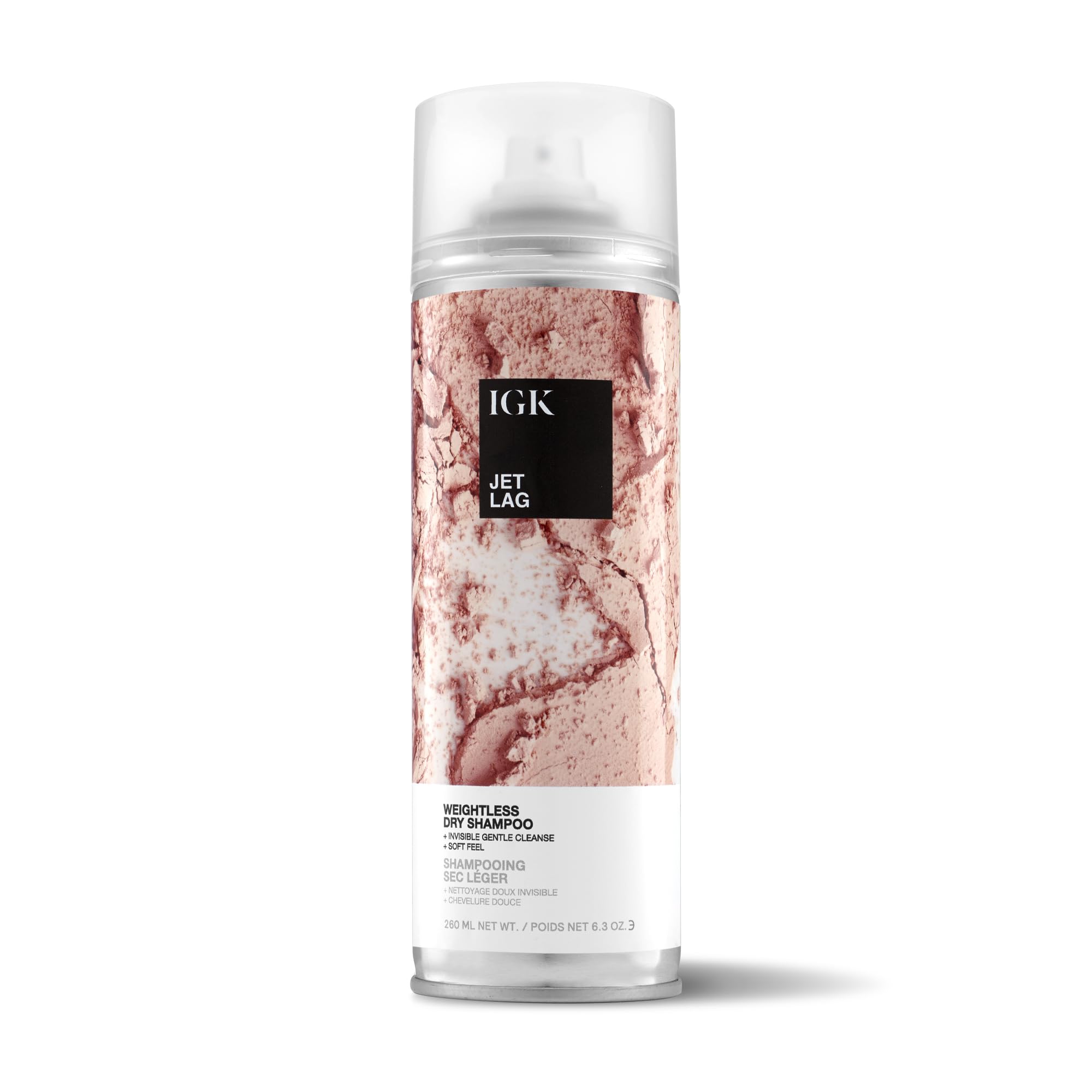 IGK Jet Lag bouteille prête à pulvériser pour une fraîcheur légère.