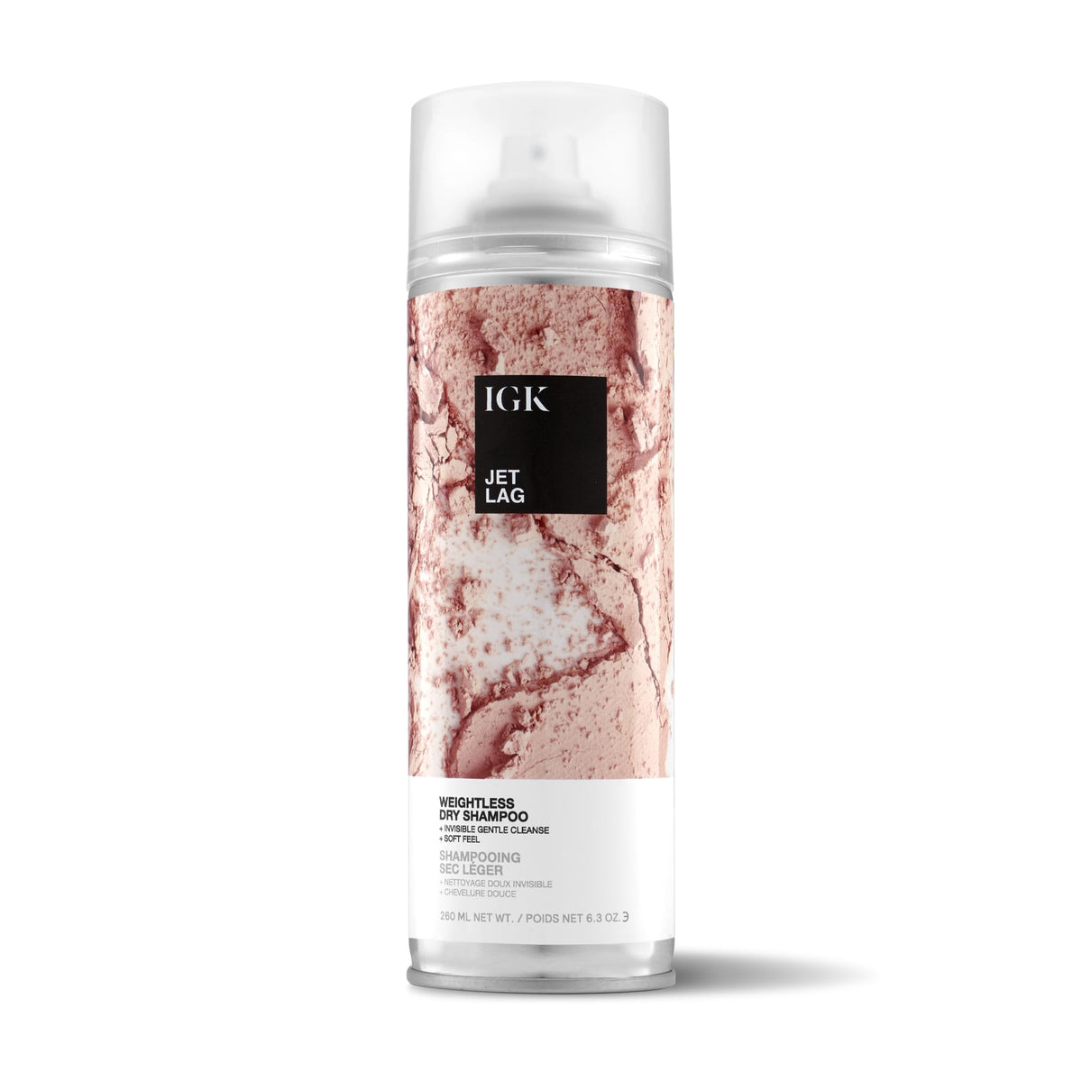 IGK Jet Lag bouteille prête à pulvériser pour une fraîcheur légère.