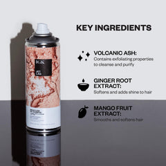 Poudre volcanique purifiante présente dans la formule pour nettoyer en douceur.