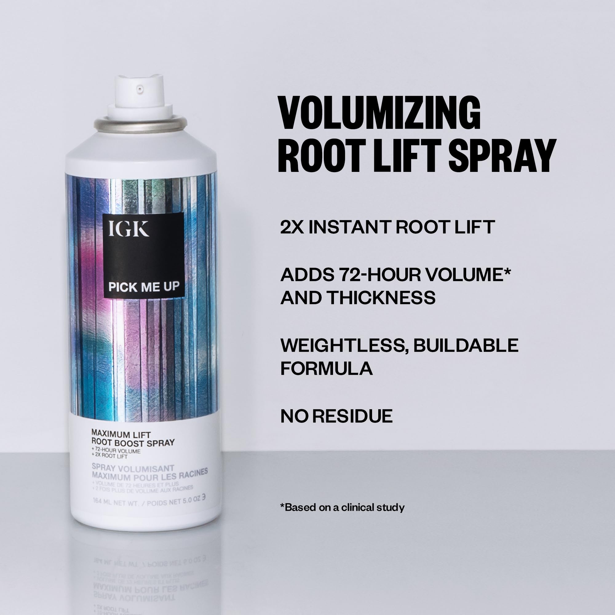 IGK Pick Me Up – effet volume durable sur cheveux