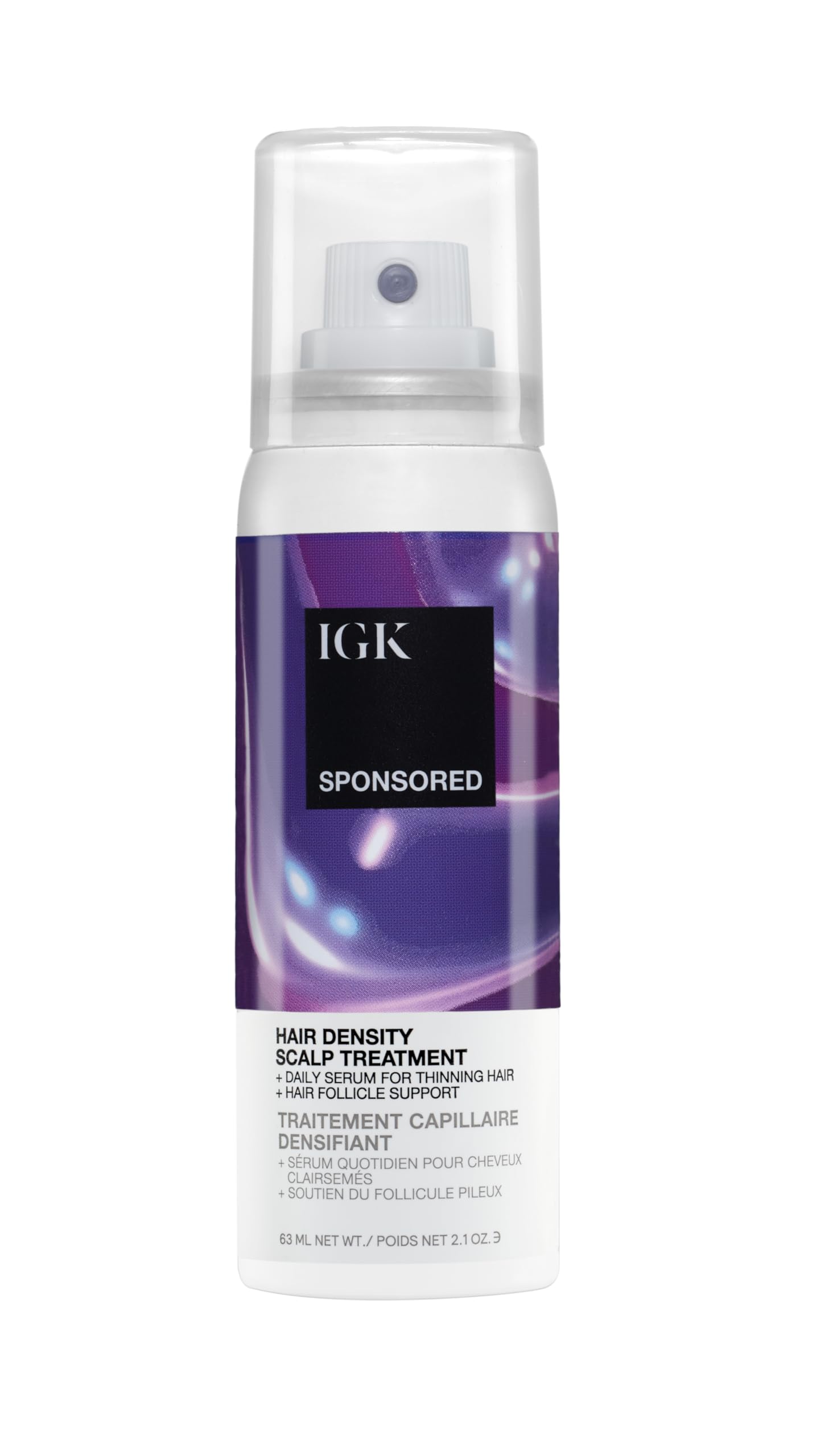 IGK sérum cuir chevelu brume bouteille – application précise et sensation fraîche